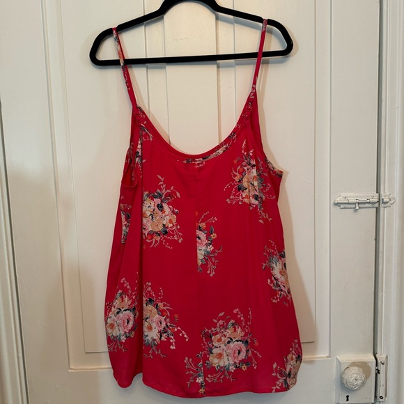 ✨torrid sophie raspberry pintuck georgette swing cami ✨ - Picture 2 of 4